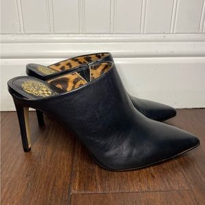 Vince Camuto Heeled Mules Black Size 7.5